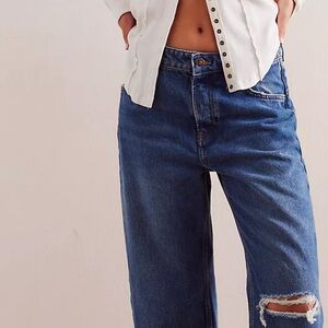 We The Free DeepTrance Boyfriend Jeans Size 29L